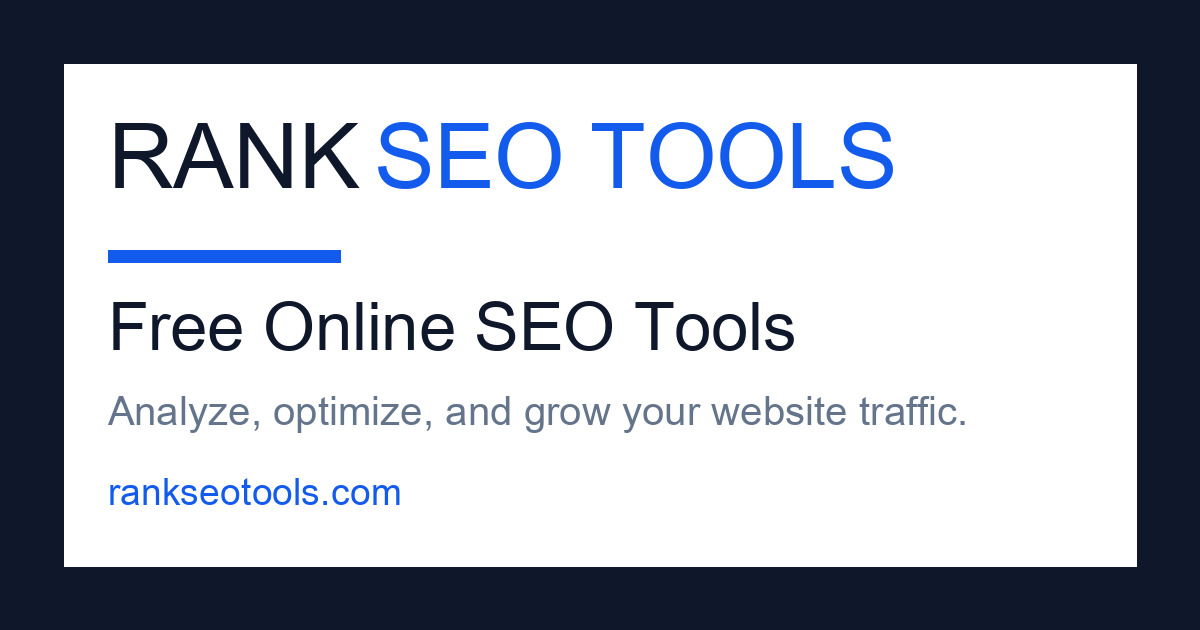 free seo tools - 50+ online seo analysis tools og image